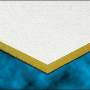 Acoustic Ceiling Tile 24" x 24" - White Nubby Cloth Facing