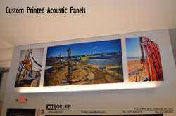 Custom printed artistic acoustic panels