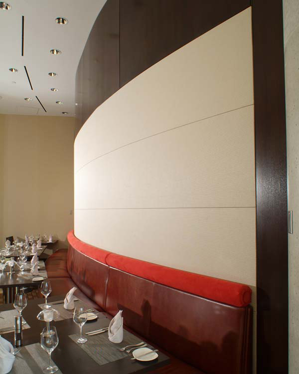 Pittsburgh Casino White Stretched Fabric Acoustic Wall Panels